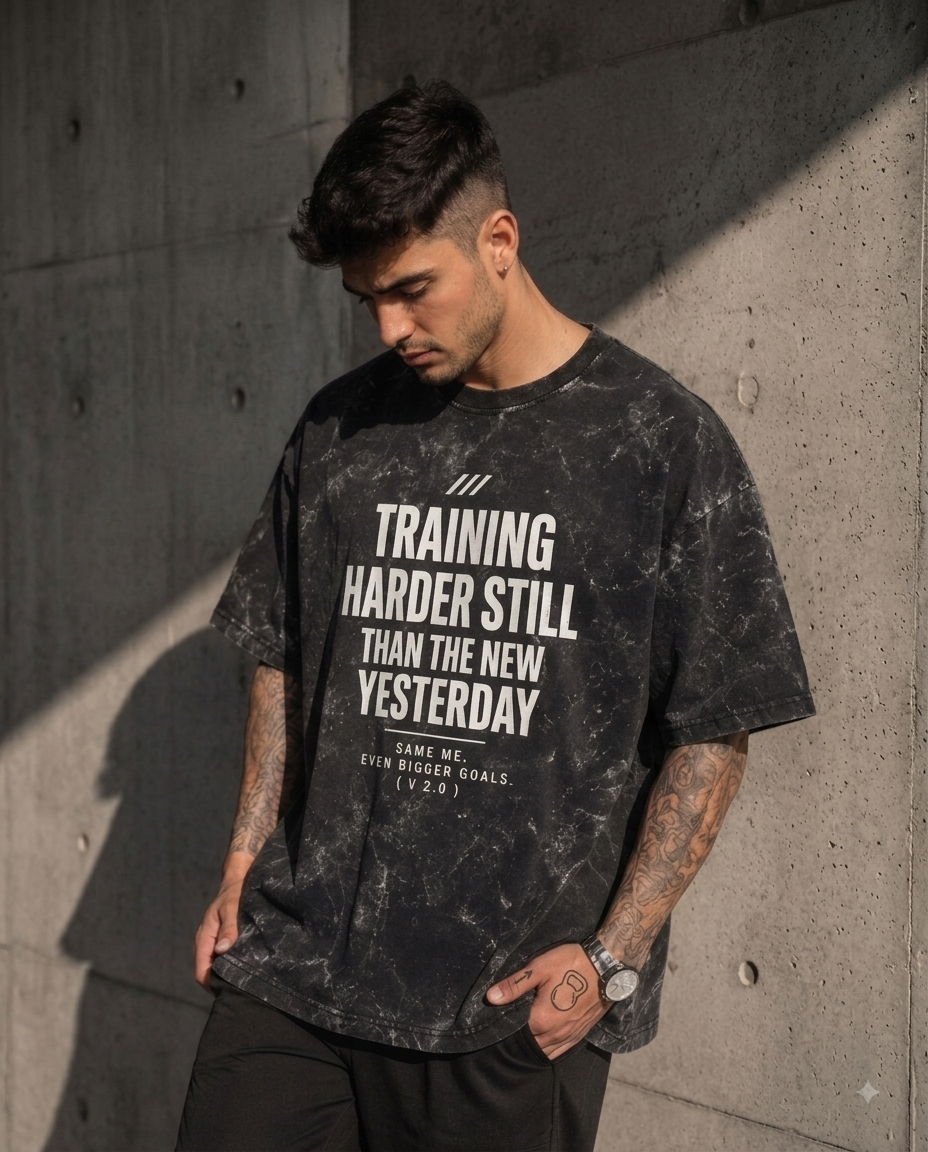 Imperion™ Acid Wash Oversized T-Shirt — Heavyweight Streetwear
